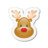 Xmas sticker reindeer Icon